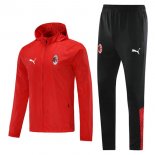 Giacca a vento AC Milan Set Completo 2021/22 Rosso Nero