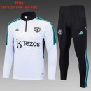 Bambino Felpa Manchester United 2024 Bianco Blu