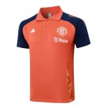 Polo Manchester United 24/25 Arancione Blu 2