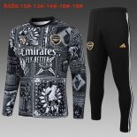 Bambino Maglia Training Arsenal 24/25 Nero Bianco