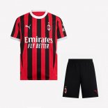 Maglia AC Milan Home Bambino 2024/25 Nero