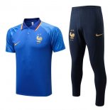 Polo Francia Set Completo 2022/23 Blu 1