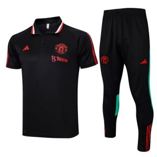 Polo Manchester United Set Completo 2024 Nero