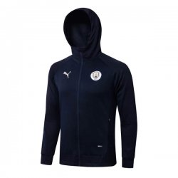 Giacca Cappuccio Manchester City 2022/23 Blu Scuro