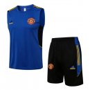 Maglia Manchester United Senza Maniche 2022 Blu