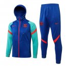 Giacca Cappuccio Barcellona 2022 Blu Verde