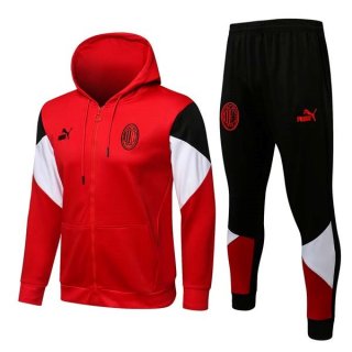 Giacca Cappuccio AC Milan 2022 Rosso Nero