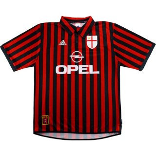 Thailandia Maglia AC Milan Home Retro 1999-2000 Rosso