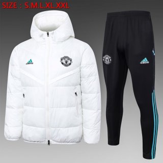 Piumino Manchester United Set Completo 2024/25 Bianco