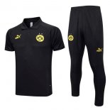 Polo Borussia Dortmund Set Completo 2023/24 Nero