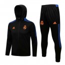 Giacca Cappuccio Real Madrid 2022 Nero Blu