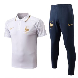 Polo Francia Set Completo 2022/23 Bianco