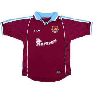 Thailandia Maglia West Ham United FILA Home Retro 1999 2000 Rosso