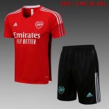 Maglia Formazione Arsenal Set Completo 2022 Rosso Nero