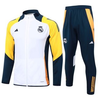 Giacca Real Madrid 24/25 Bianco Giallo 3