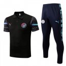 Polo Manchester City Set Completo 2022/23 Nero