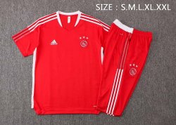 Maglia Formazione Ajax Set Completo 2022 Rosso