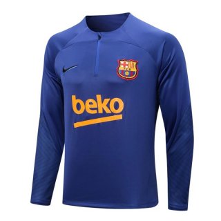 Felpa Allenamento Barcellona Top 2023 Blu 2