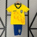 Maglia Brasile Home Retro Bambino 1993 1994