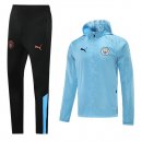 Giacca a vento Manchester City Set Completo 2021/22 Blu Luce