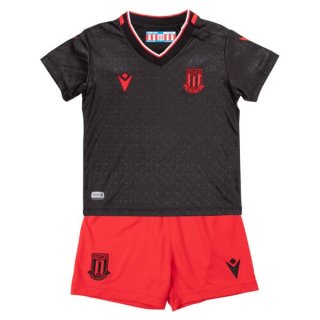 Maglia Stoke City Away Bambino 2022/23 Nero