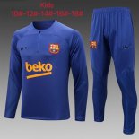 Bambino Felpa Allenamento Barcellona 2023 Blu