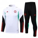 Felpa Manchester United 2024 Bianco Rosso