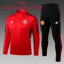 Bambino Felpa Allenamento Manchester United 2023 Rosso Nero