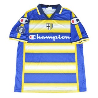 Thailandia Maglia Parma Away Retro 2004 2005 Blu Giallo