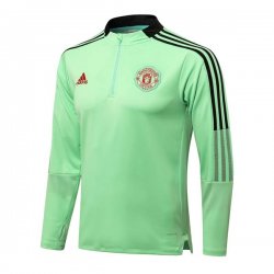 Felpa Allenamento Manchester United 2022 Verde Nero