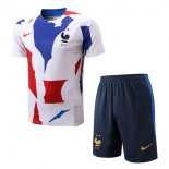 Maglia Formazione Francia Set Completo 2022/23 Blu Rosso