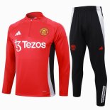 Felpa Allenamento Manchester United 24/25 Rosso 3