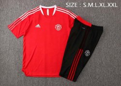 Maglia Formazione Manchester United Set Completo 2022 Rosso Nero