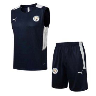 Maglia Manchester City Senza Maniche 2022 Blu