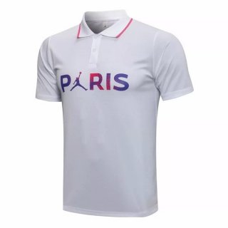 Polo Paris Saint Germain 2021/22 Bianco Porpora