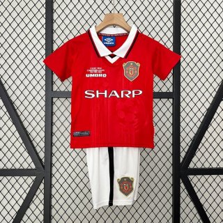 Maglia Manchester United Home Bambino Retro 1999 2000