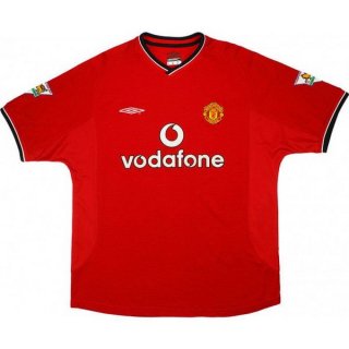 Thailandia Maglia Manchester United Home Retro 2000 2002 Rosso