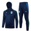 Felpa Cappuccio Italia 24/25 Blu 3