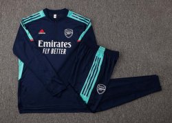 Felpa Allenamento Arsenal 2022 Blu Verde